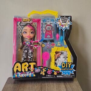 Art Squad Andi Doll DIY Bead Art Doll Kit NWT